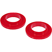 7-1706 Coil Spring Insulator - Red, Polyurethane, Direct Fit, Set of 2