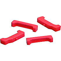 7-1711 Radiator Mount - Red, Polyurethane, Direct Fit, Set of 4