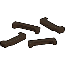 7-1712-BL Radiator Mount - Black, Polyurethane, Direct Fit, Set of 4