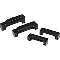 7-1713-BL Radiator Mount - Black, Polyurethane, Direct Fit, Set of 4