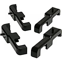 7-1717-BL Radiator Mount - Black, Polyurethane, Direct Fit, Set of 4