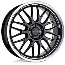 1780P4C405110B72 Aluminum Black Wheel, 17 in. X 8 in., 5 x 4.5 in. Bolt Pattern