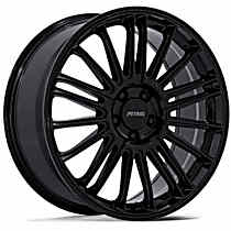 PE001BX17804540 Aluminum Black Wheel, 17 in. X 8 in., 5 x 4.25 in. Bolt Pattern