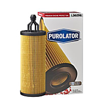 L36296 5,000 Mile Series Oil Filter - Cartridge, Direct Fit, Sold Individually