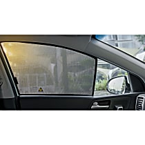 TY4R10 Sun Shade - Black, Polyester, Direct Fit, Set of 4