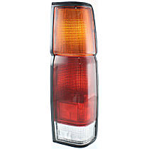 Passenger Side Tail Light, Without bulb(s), Halogen, Amber, Clear and Red Lens