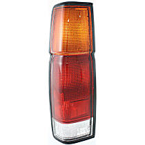 Driver Side Tail Light, Without bulb(s), Halogen, Amber, Clear and Red Lens