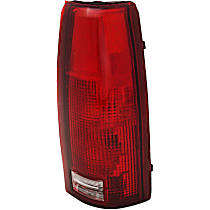 Passenger Side Tail Light, with Bulb, Halogen, Clear and Red Lens, Except 15, 000 Lbs. GVW, CAPA CERTIFIED