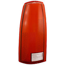 Driver Side, Tail Light Lens, For Models Without 15000 Lbs. GVW