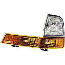 Driver Side Halogen Corner Light, Without bulb(s), CAPA Certified
