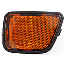 Front, Driver Side Bumper Reflector,, CAPA Certified
