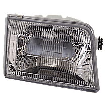 Passenger Side Headlight, with Bulb, Halogen, Clear Lens, CAPA Certified