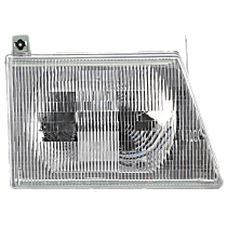 Passenger Side Headlight, with Bulb, Halogen, Clear Lens, CAPA Certified