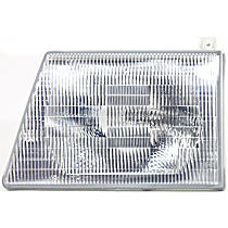 Driver Side Headlight, with Bulb, Halogen, Clear Lens, CAPA Certified