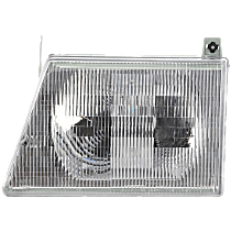 Driver Side Headlight, with Bulb, Halogen, Clear Lens, CAPA Certified