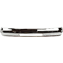 Front Bumper, Chrome, Without Mounting Brackets, Without Molding Holes