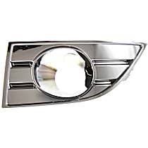 Front, Driver Side Fog Light Trim, Chrome