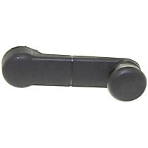 Front, Driver or Passenger Side Window Crank, Plastic, Textured Black