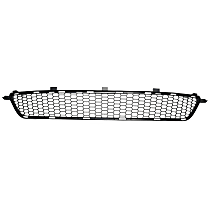 Front Bumper Grille, Black, Base Model, CAPA CERTIFIED