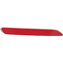 Rear, Passenger Side Bumper Reflector,, CAPA Certified
