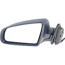 AU23EL Driver Side Mirror, Power, Manual Folding, Heated, Paintable, Without Signal Light, Without memory, Without Puddle Light, Without Auto-Dimming, Without Blind Spot Feature