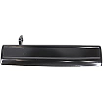 Front or Rear, Passenger Side Smooth Black Exterior Door Handle, Without Key Hole