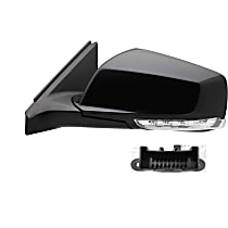 BK05EL-S Driver Side Mirror, Power, Manual Folding, Heated, Paintable, In-housing Signal Light, Without memory, With Puddle Light, Without Auto-Dimming, Without Blind Spot Feature, Without SOS