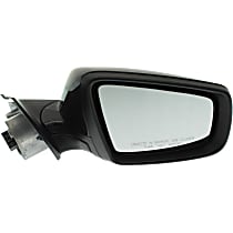 BK05ER-S Passenger Side Mirror, Power, Manual Folding, Heated, Paintable, In-housing Signal Light, Without memory, With Puddle Light, Without Auto-Dimming, Without Blind Spot Feature, Without SOS