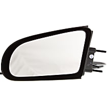 BK12L Driver Side Mirror, Manual Remote, Non-Folding, Non-Heated, Paintable, Without Signal Light, Memory, Puddle Light, Auto-Dimming, and Blind Spot Feature, Front Wheel Drive