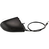 BK12R Passenger Side Mirror, Manual Remote, Non-Folding, Non-Heated, Paintable, Without Signal Light, Memory, Puddle Light, Auto-Dimming, and Blind Spot Feature, Front Wheel Drive