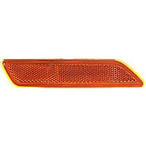 Front, Passenger Side Bumper Reflector,, CAPA Certified