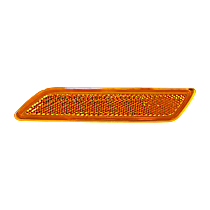 Front, Driver Side Bumper Reflector,, CAPA Certified