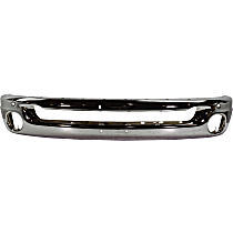 D010903Q Front Bumper, Chrome, For Models With 2-Piece Bumper, Upper Fascia and Lower Bumper CAPA CERTIFIED