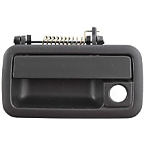 D462112 Front, Driver Side Exterior Door Handle, Black, With Key Hole