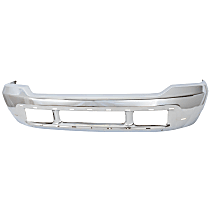 F010903Q Front Bumper, Chrome, With Molding Holes, With Holes for Pad, CAPA CERTIFIED