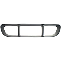 Front, Center Bumper Grille, Black