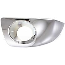 Front, Driver Side Fog Light Trim, Chrome