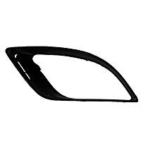 Front, Driver Side Fog Light Trim, Primed, Black, Except SRT/Pursuit Models, CAPA CERTIFIED