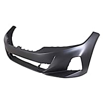 Front, Driver Side Fog Light Cover, Textured Black, Sedan, Except Hybrid, For Models Without Fog Lights, CAPA CERTIFIED