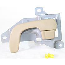 Front, Driver Side Beige Interior Door Handle, With door lock button, Convertible