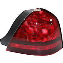 Passenger Side Halogen Tail Light, Without bulb(s), OE Replacement, CAPA Certified
