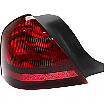 Driver Side Halogen Tail Light, Without bulb(s), OE Replacement, CAPA Certified