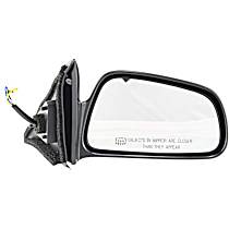 Passenger Side Mirror, Power Adjust, Heated, Paintable, Non-Folding, No Signal Light, No Blind Spot Feature, No Memory, No Puddle Light, No Auto-Dimming