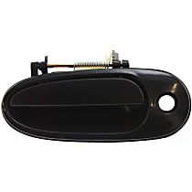 P462106 Front, Driver Side Exterior Door Handle, Smooth Black, With Key Hole