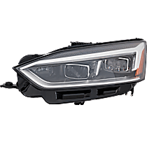 Driver Side LED Headlight, With bulb(s),, CAPA Certified