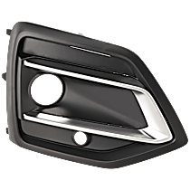 Passenger Side Fog Light Trim, Mounted on Side, For Models Without S-Line Package, Textured Black
