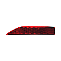 Rear, Driver Side Bumper Reflector