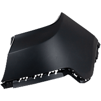 Rear, Passenger Side Bumper End, For Models Without Side Object Sensor, Primed, Plastic, CAPA Certified - Rear, Passenger Side