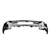 RC01010004 Front Bumper, Chrome, With Fog Light Holes, Without Parking Aid Sensor Holes, Without Moulding Brackets
