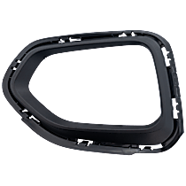 Front, Driver Side Fog Light Trim, Textured Black